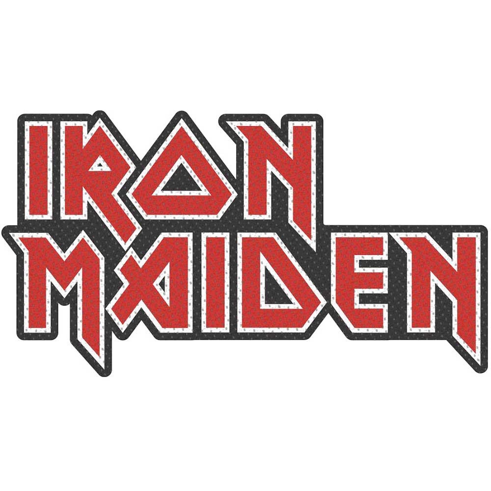 Iron Maiden - Logo Cut Out Patch - Rot